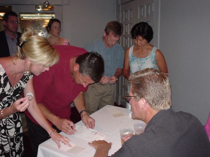 Julie and Steve Grubbs, Anne Chambers Owens, Andy Schulz and Grace Yen Schulz